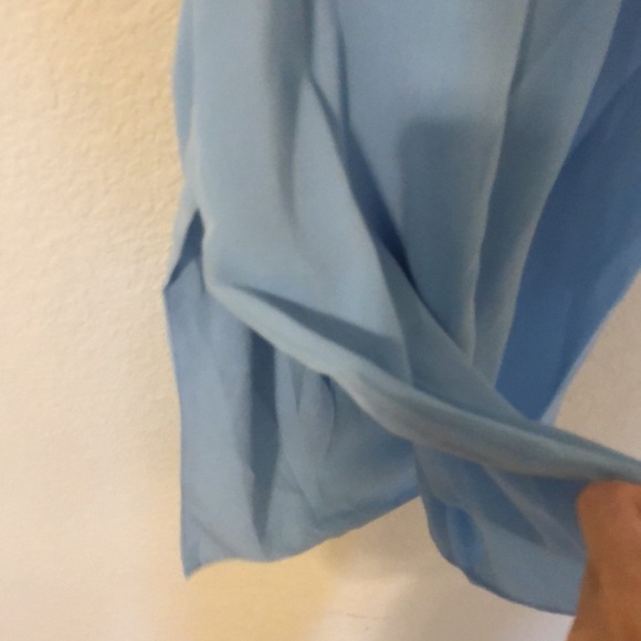 Michael Costello x REVOLVE Lexa mini one shoulder Dress in Light Blue - Picture 10 of 13